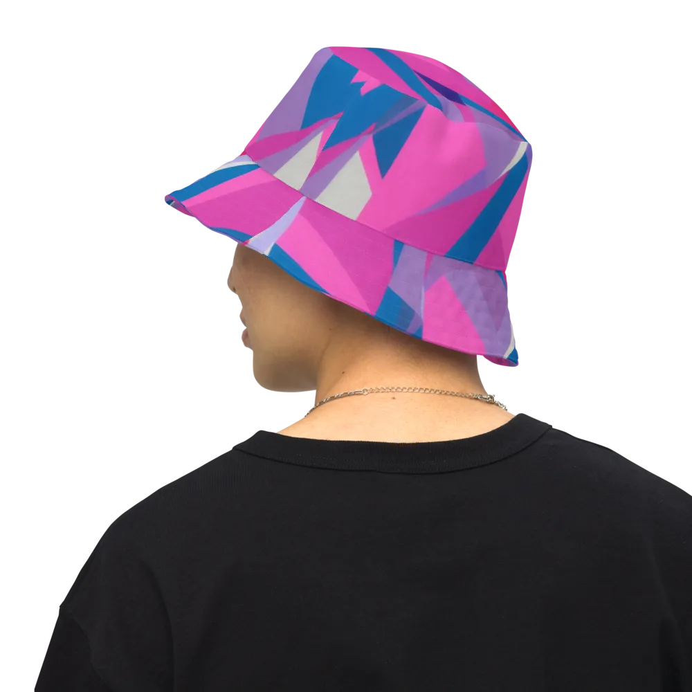 Chromatic Angles on Reversible Bucket Hat — Back Inside
