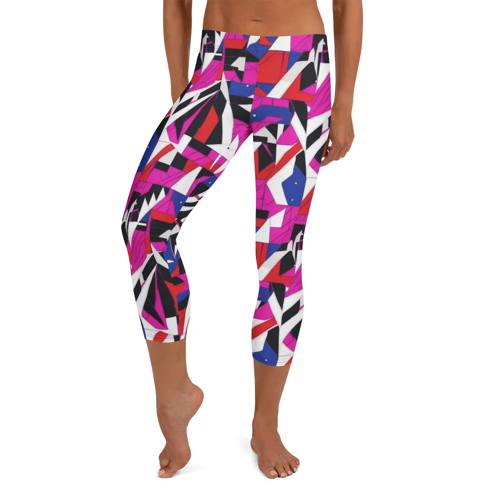 Laser Tessellation on Capri Leggings — Front