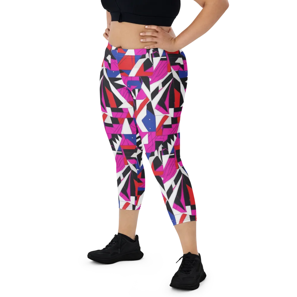 Laser Tessellation on Capri Leggings — Front
