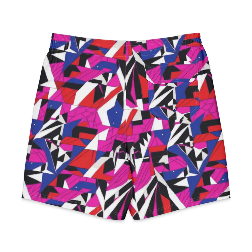 Laser Tessellation on Men's Board Shorts — Back