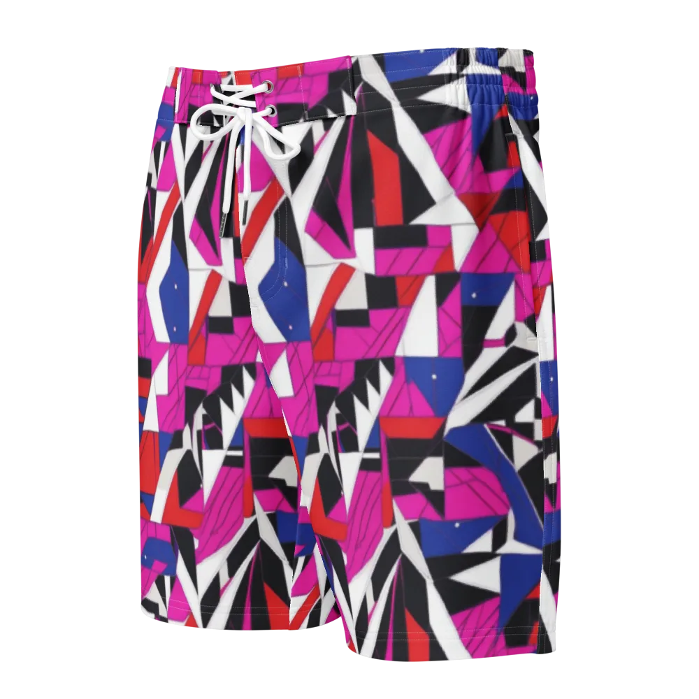 Laser Tessellation on Men's Board Shorts — Front