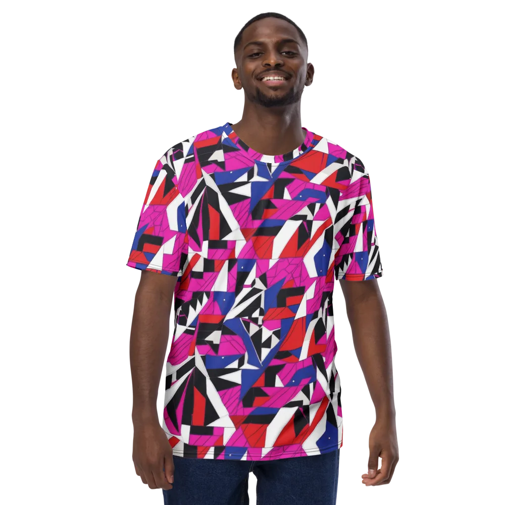 Laser Tessellation on Men's Crew Neck T-Shirt — Front