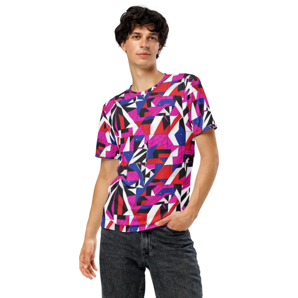 Laser Tessellation on Men's Crew Neck T-Shirt — Front