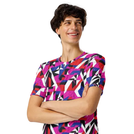 Laser Tessellation on a Men's Crew Neck T-Shirt