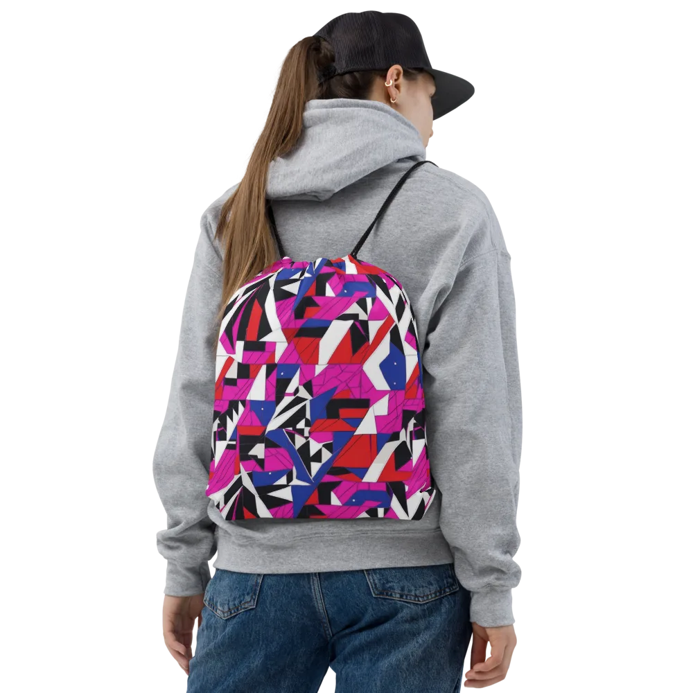 Laser Tessellation on Drawstring Bag — Front