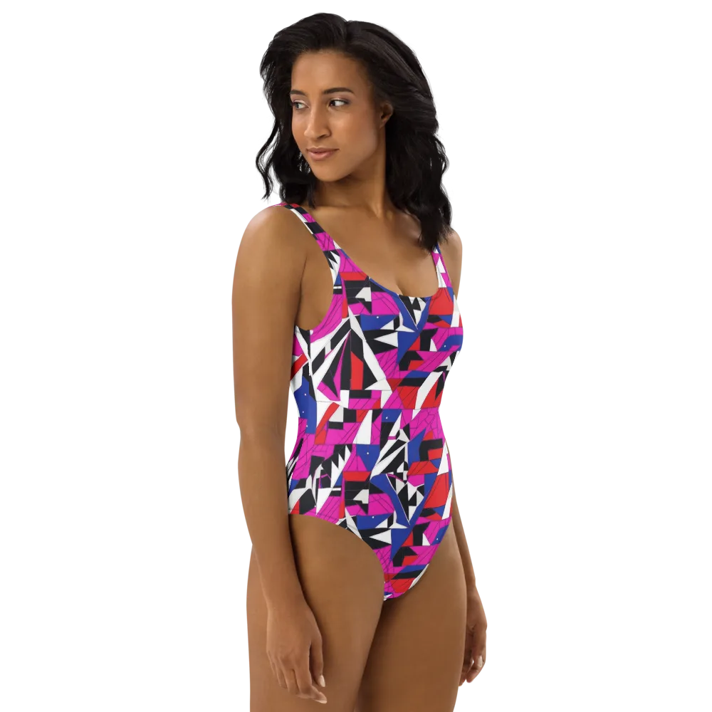 Laser Tessellation on One-Piece Swimsuit — Right