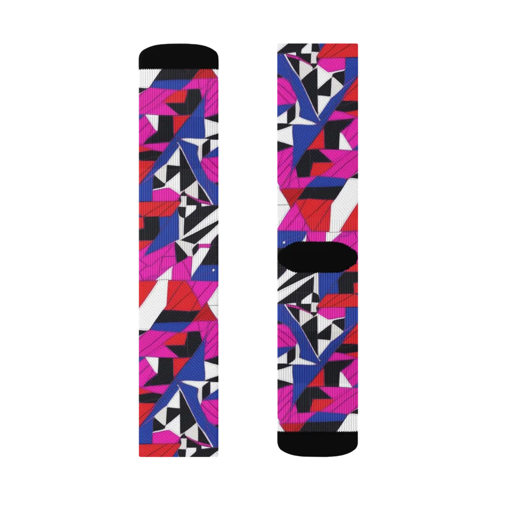 Laser Tessellation on Socks — Right Sock