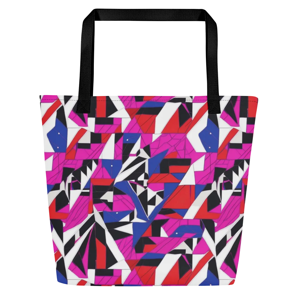 Laser Tessellation on Large Tote Bag W/ Pocket — Front