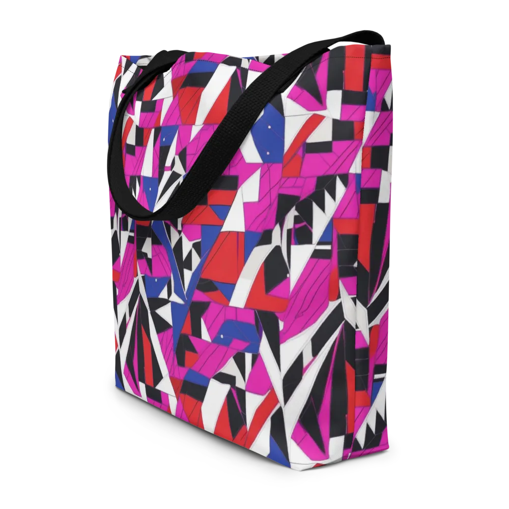 Laser Tessellation on Large Tote Bag W/ Pocket — Front