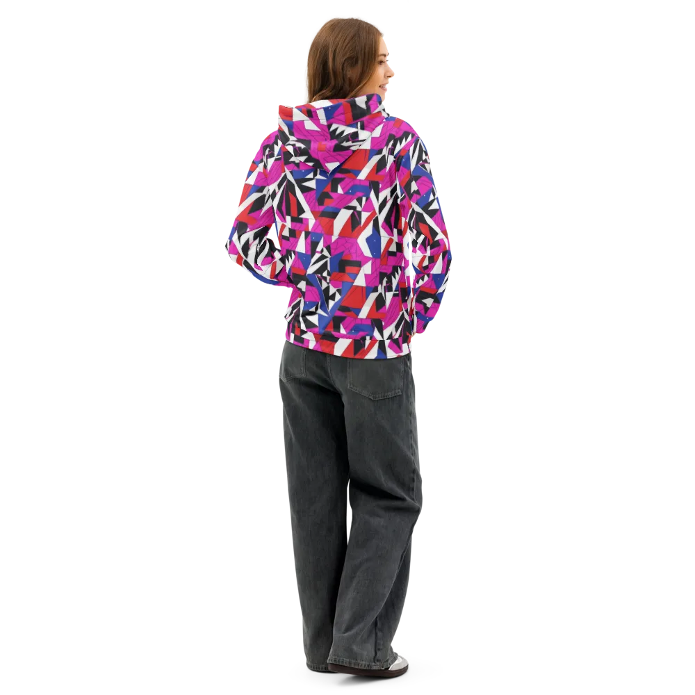Laser Tessellation on Cotton Hoodie — Back