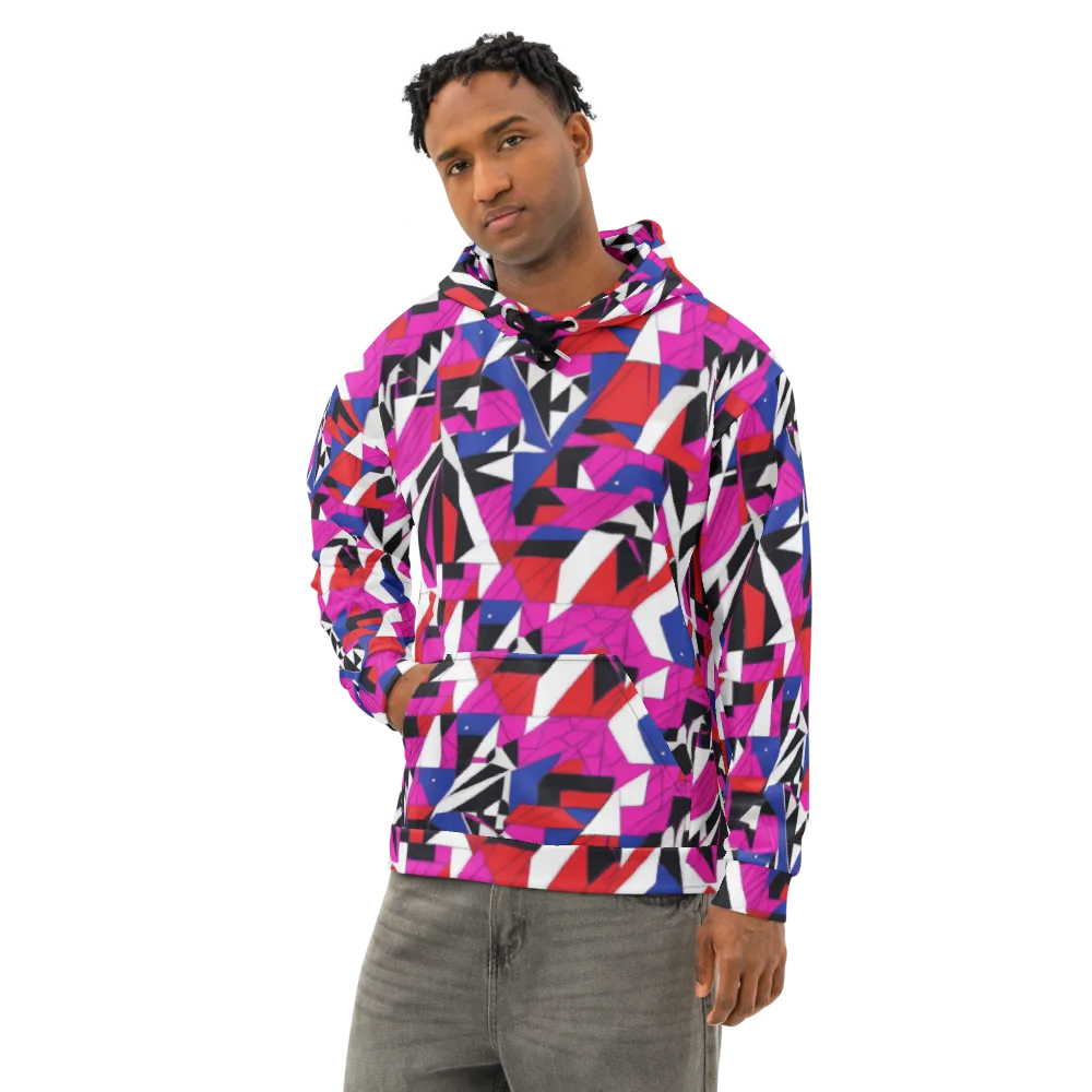 Laser Tessellation on Cotton Hoodie — Left Front