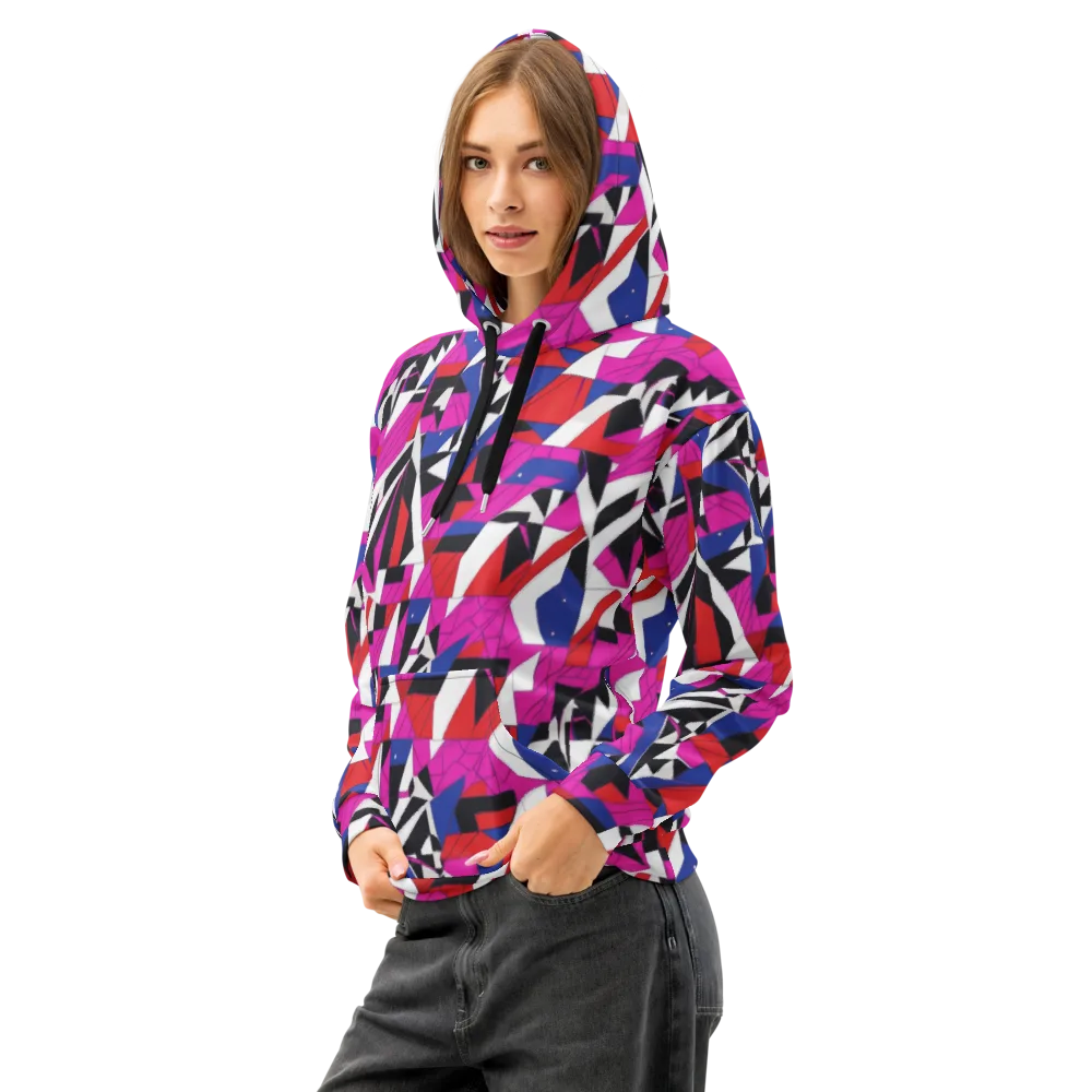 Laser Tessellation on Cotton Hoodie — Left Front