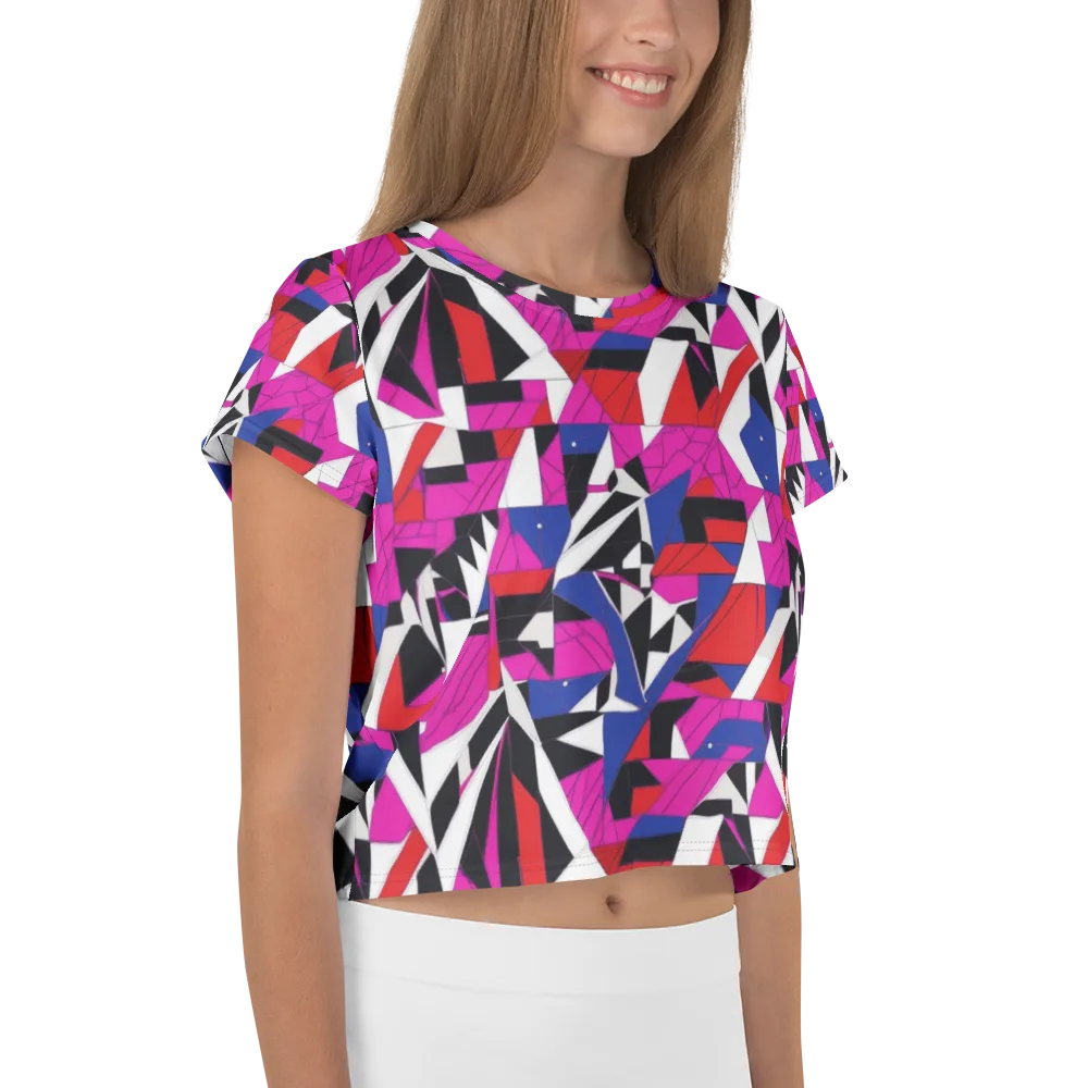 Laser Tessellation on Crop Tee — Right