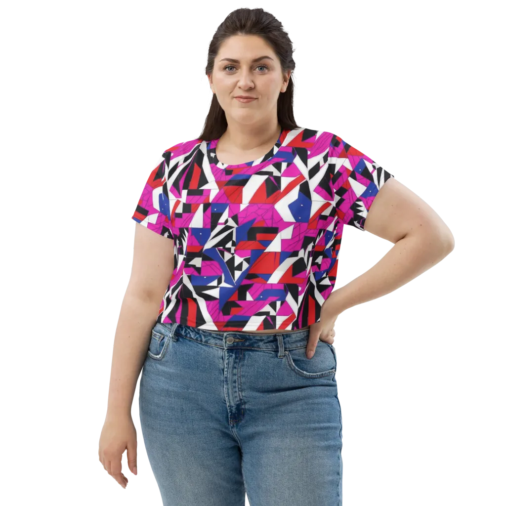 Laser Tessellation on Crop Tee — Front