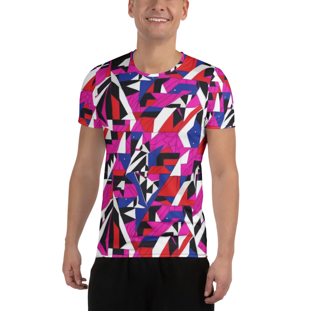 Laser Tessellation on Men's Athletic T-Shirt — Front