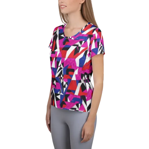 Laser Tessellation on a Women's Athletic T-Shirt