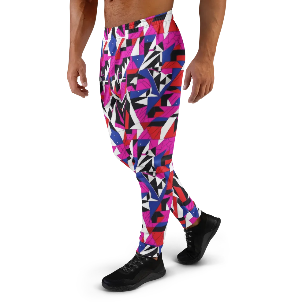 Laser Tessellation on Men's Joggers — Left