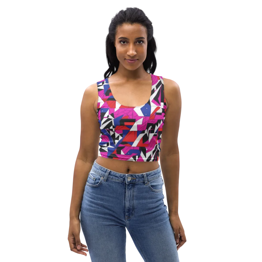 Laser Tessellation on Crop Top — Front