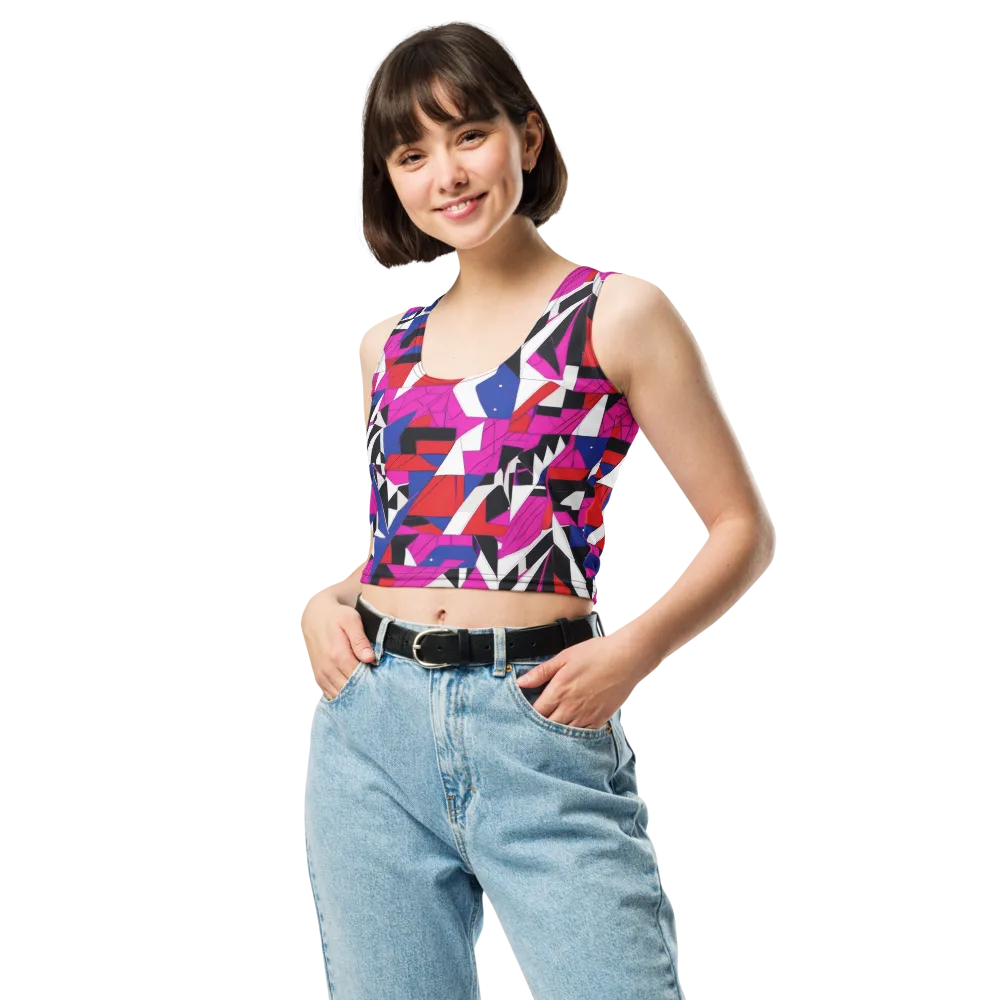 Laser Tessellation on Crop Top — Front