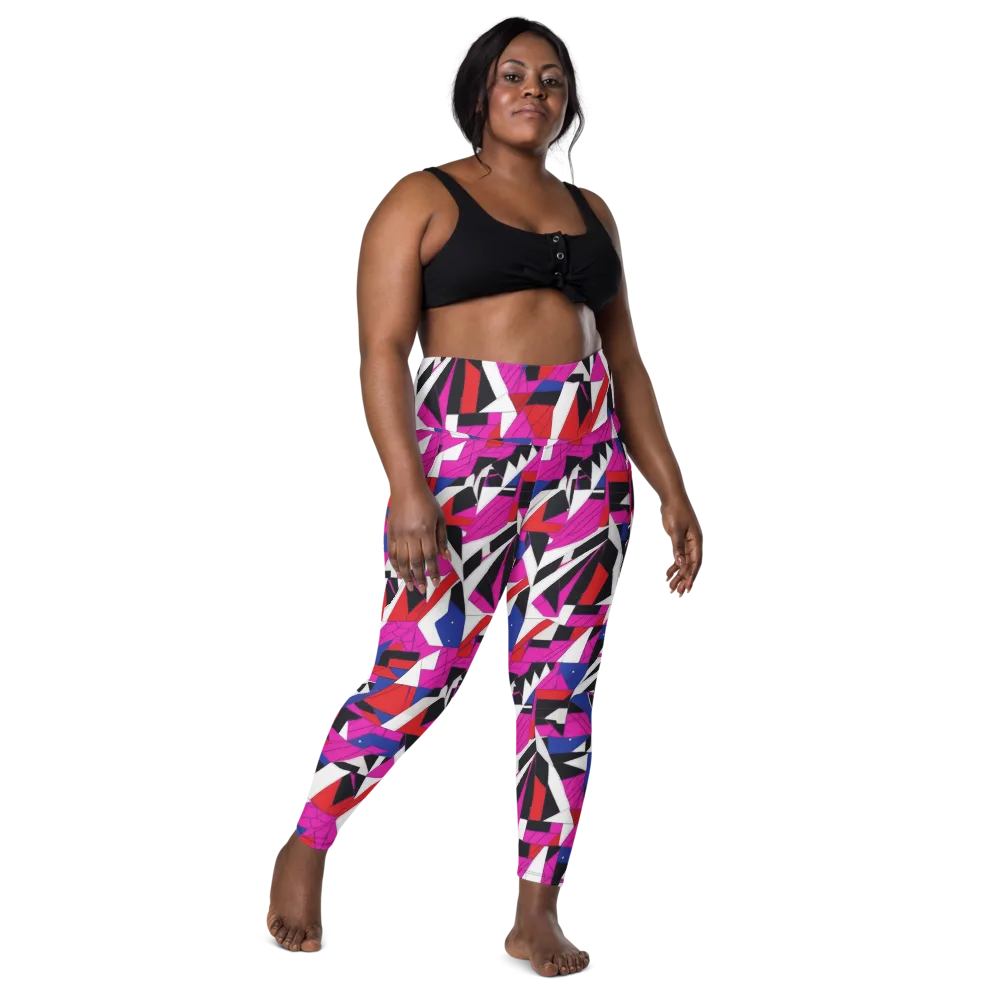 Laser Tessellation on Leggings with Pockets — Front