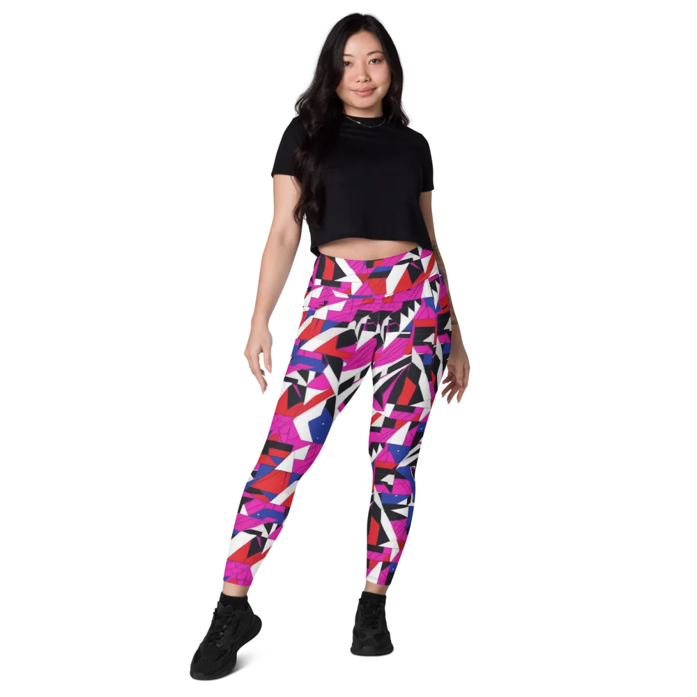 Laser Tessellation on Leggings with Pockets — Front