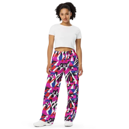 Laser Tessellation on a Wide-Leg Pants