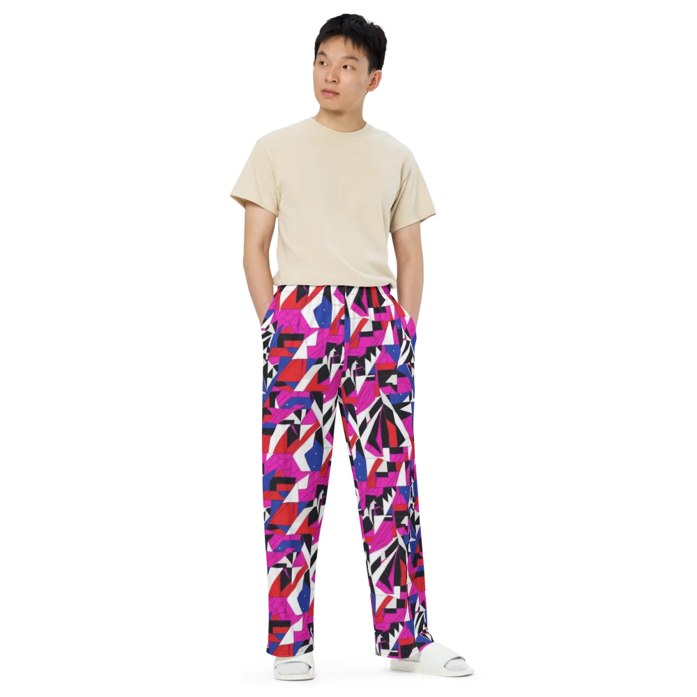 Laser Tessellation on Wide-Leg Pants — Front