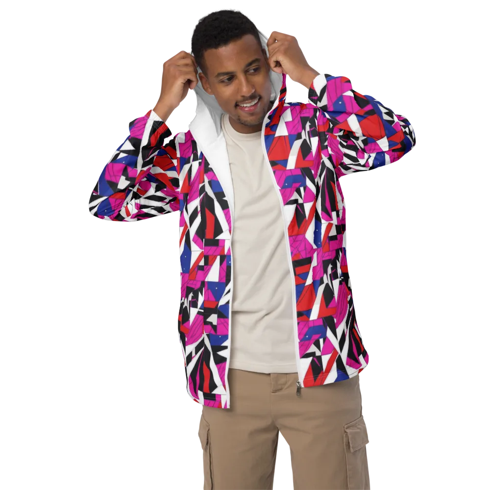 Laser Tessellation on Men's Windbreaker — Front