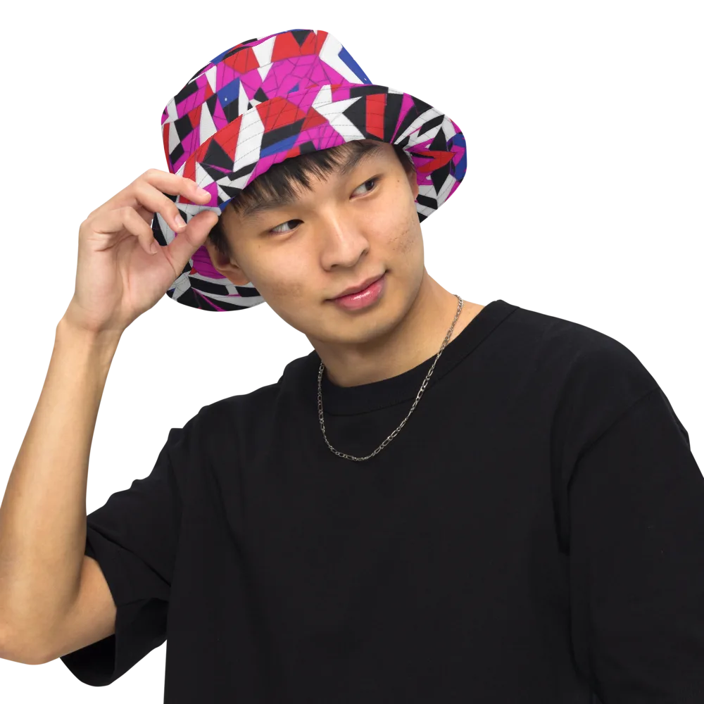 Laser Tessellation on Reversible Bucket Hat — Front Inside