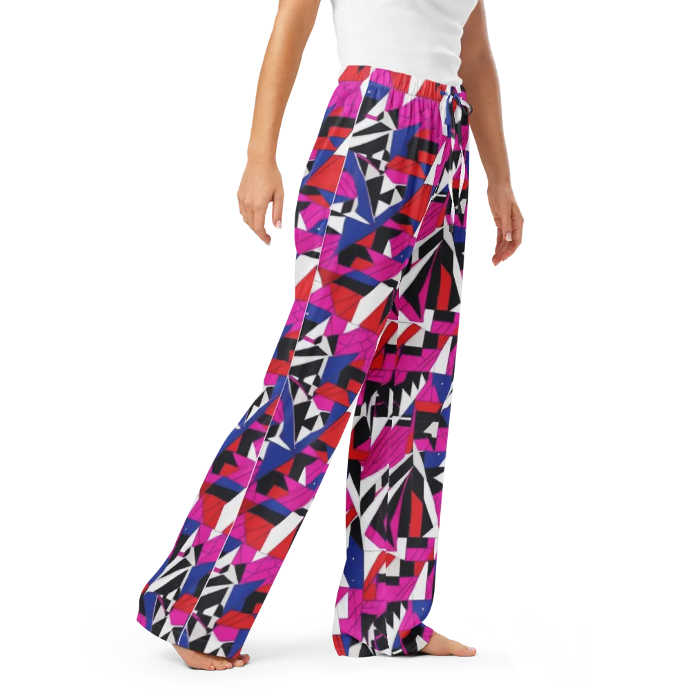 Laser Tessellation on Women's Pajama Pants — Right Front