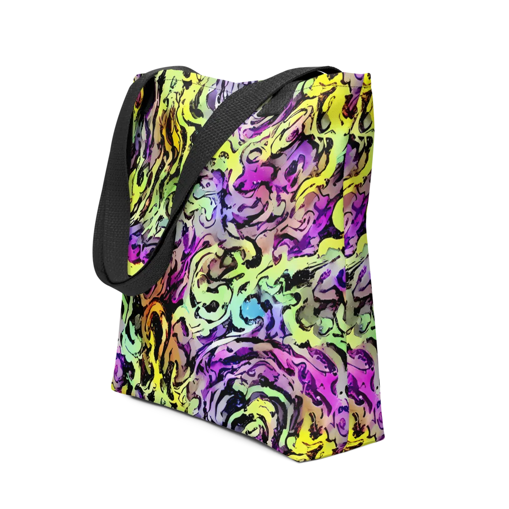 Neon Inkblot on Tote Bag — Front