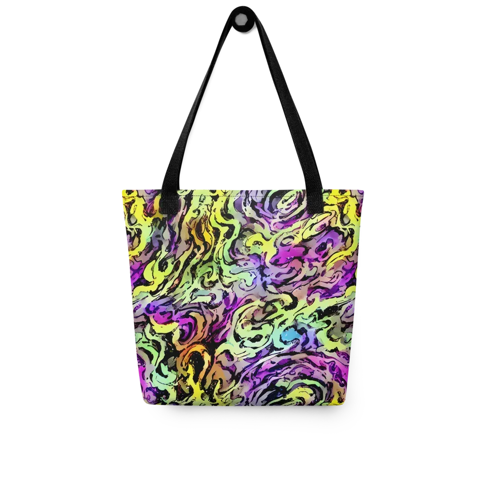 Neon Inkblot on Tote Bag — Front
