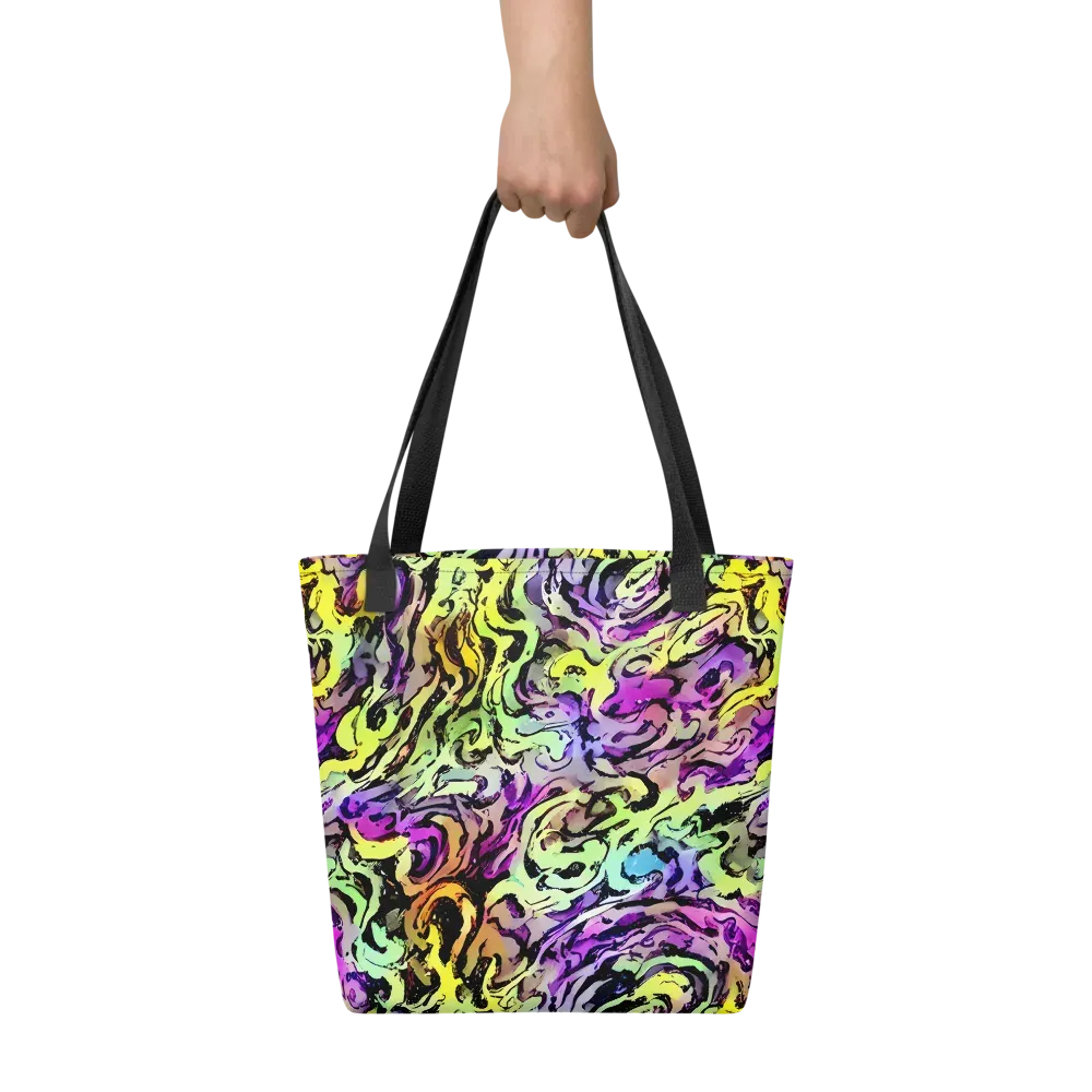 Neon Inkblot on Tote Bag — Front