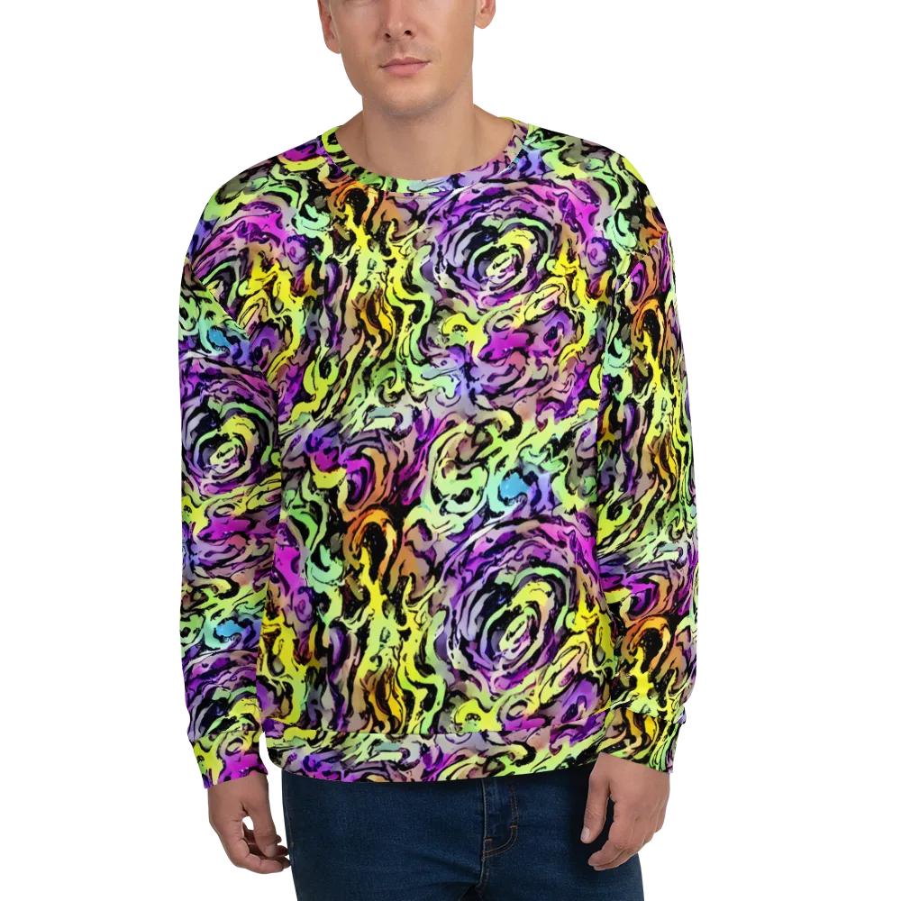 Neon Inkblot on Sweatshirt — Front