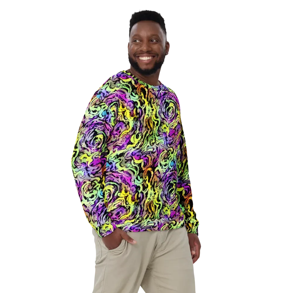 Neon Inkblot on Sweatshirt — Front