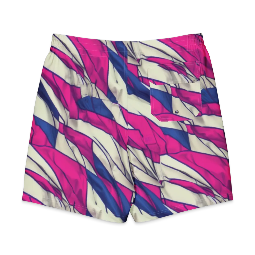 Cobalt Fold on Men's Board Shorts — Back