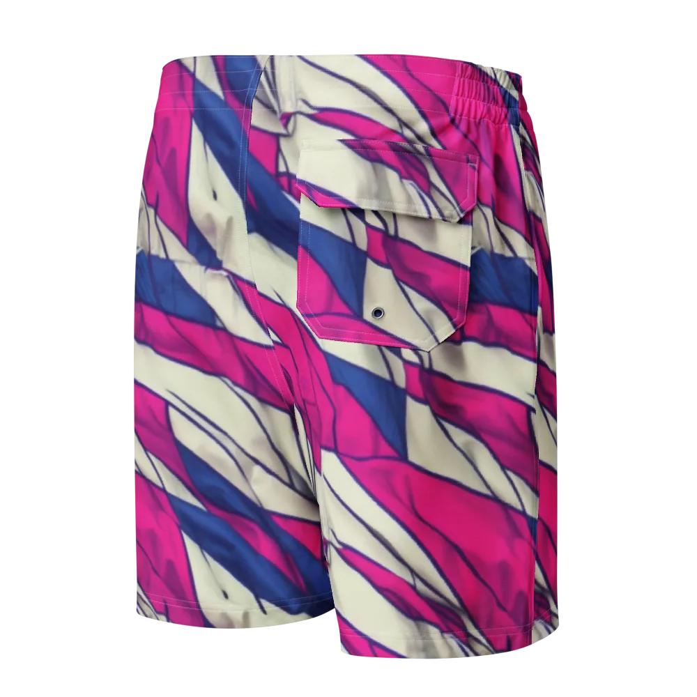 Cobalt Fold on Men's Board Shorts — Back