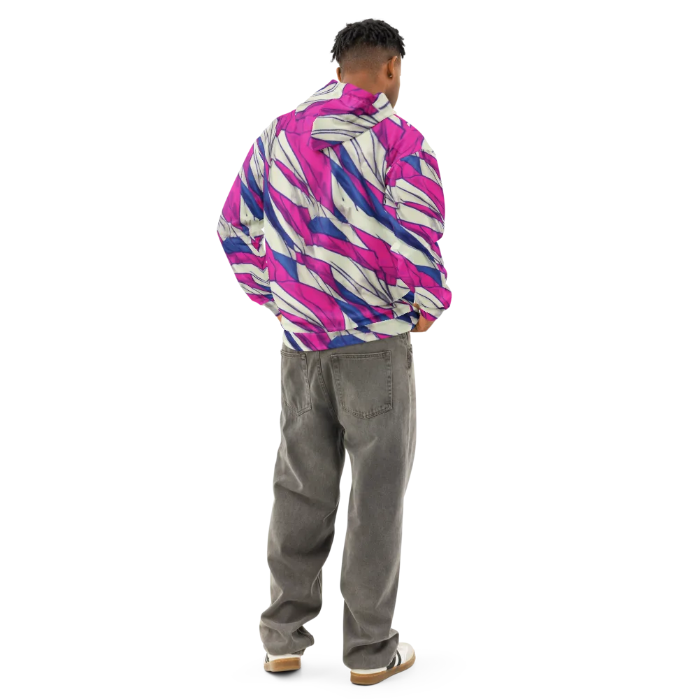 Cobalt Fold on Cotton Hoodie — Back