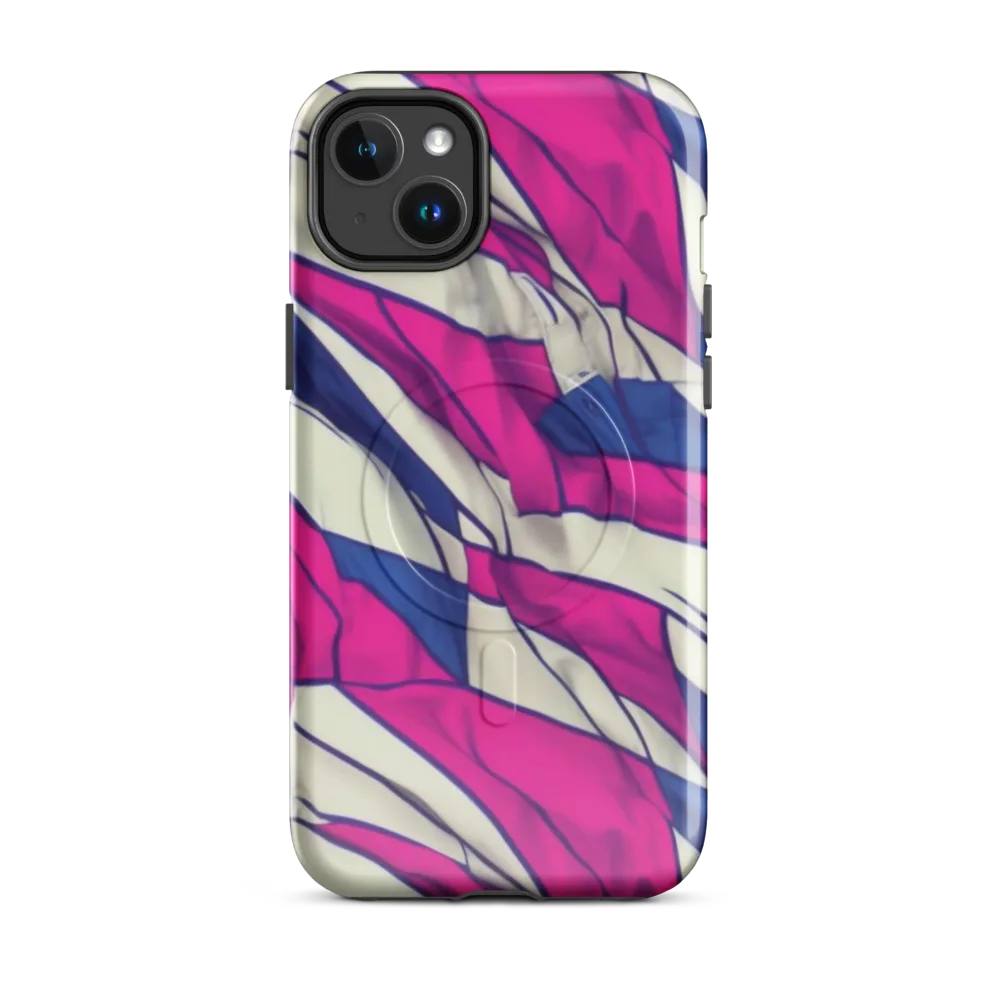 Cobalt Fold on MagSafe Tough Case for iPhone® — Front