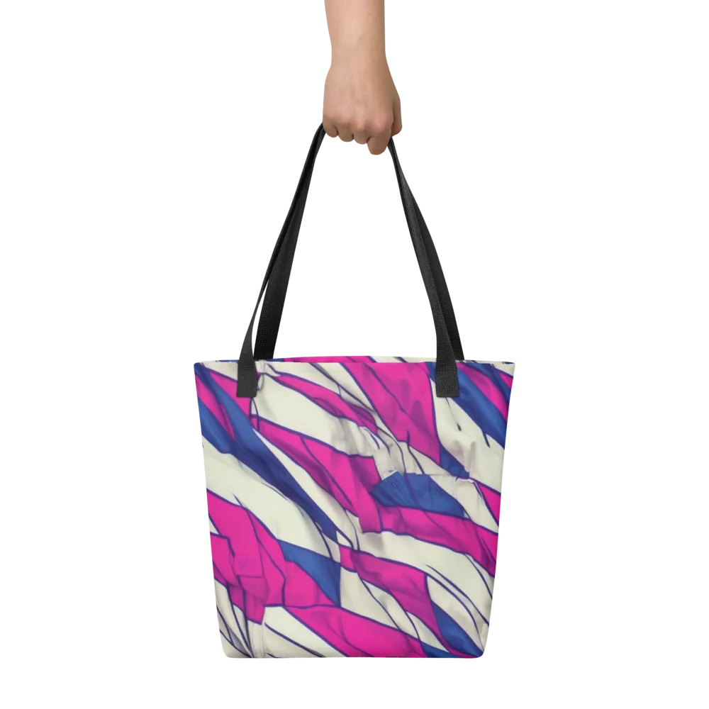 Cobalt Fold on Tote Bag — Front