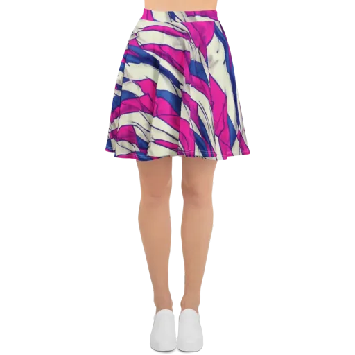 Cobalt Fold on a Skater Skirt