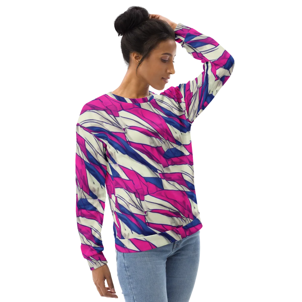 Cobalt Fold on Sweatshirt — Right Front