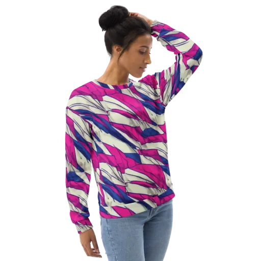 Cobalt Fold on a Sweatshirt