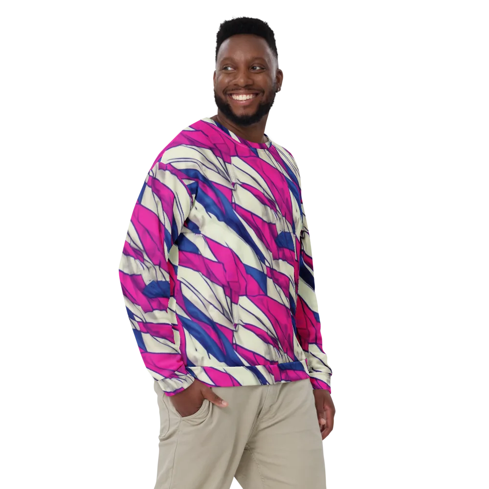 Cobalt Fold on Sweatshirt — Front