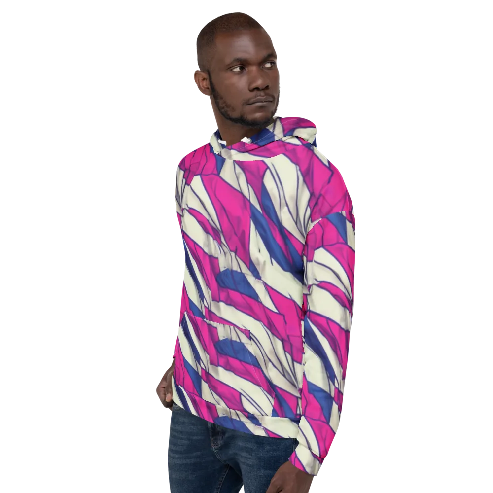 Cobalt Fold on Hoodie — Left