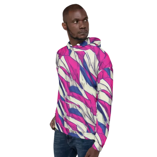 Cobalt Fold on a Hoodie