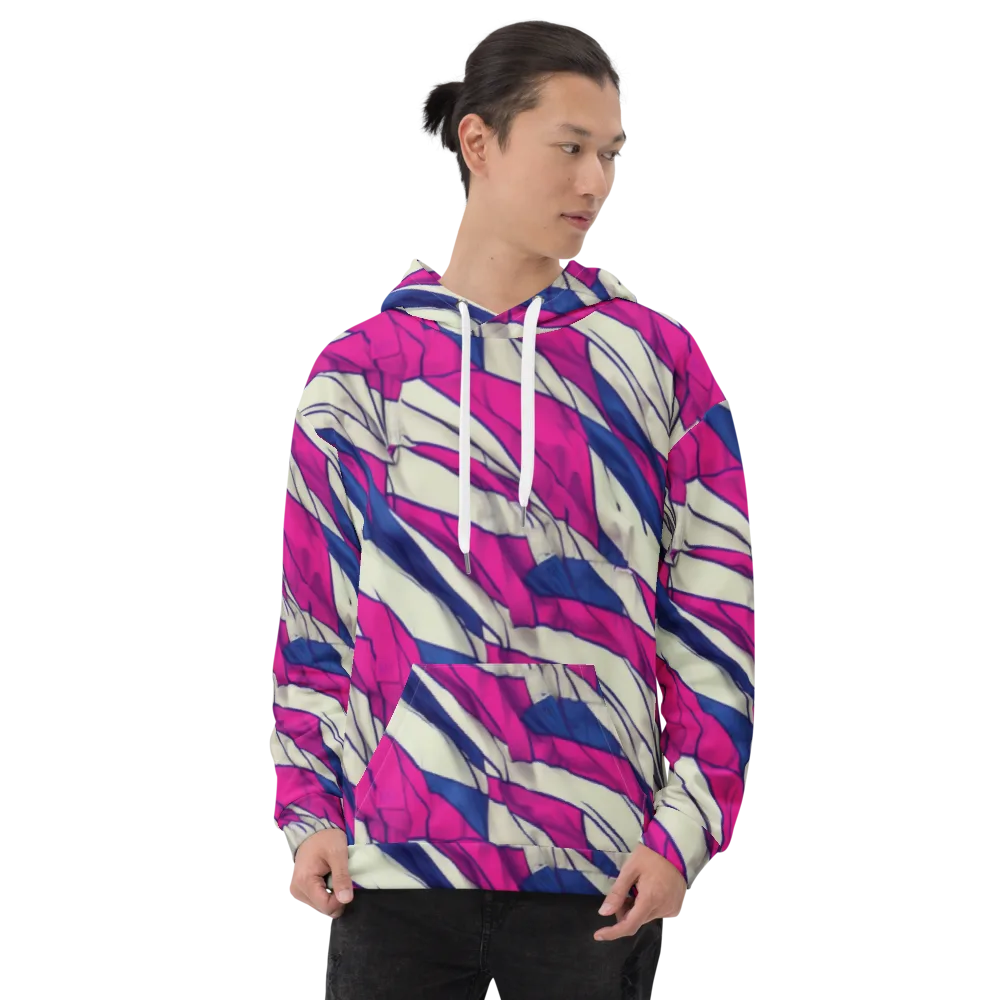 Cobalt Fold on Hoodie — Front