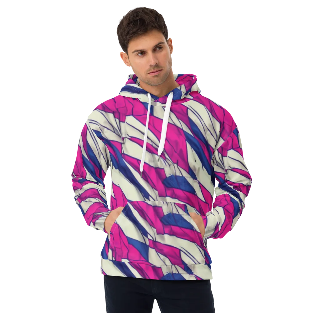 Cobalt Fold on Hoodie — Front