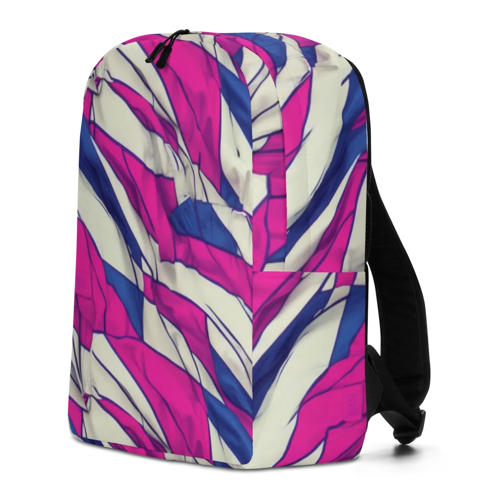 Cobalt Fold on Minimalist Backpack — Left