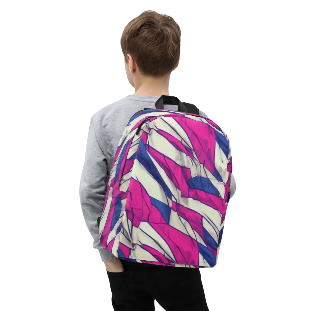 Cobalt Fold on Minimalist Backpack — Zoomed-in